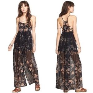 Free People Meadow Rue Floral jumpsuit size 0
